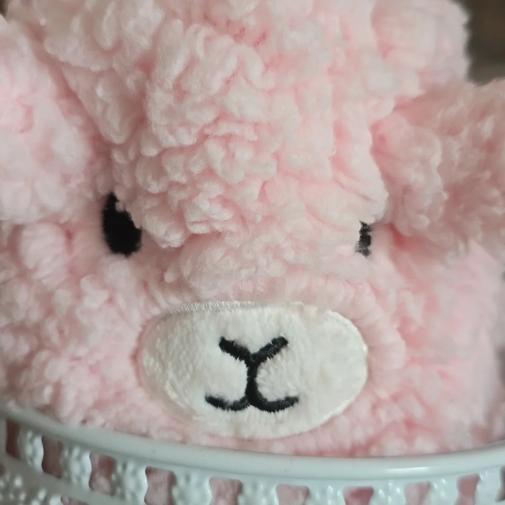 Pink Fuzzy Animal Slippers